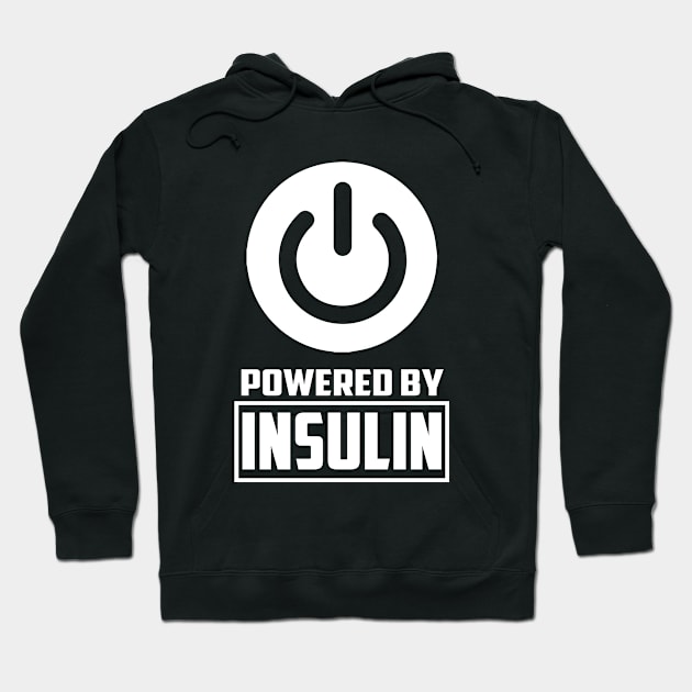 Powered by Insulin Diabetes T-Shirt Hoodie by ahmed4411